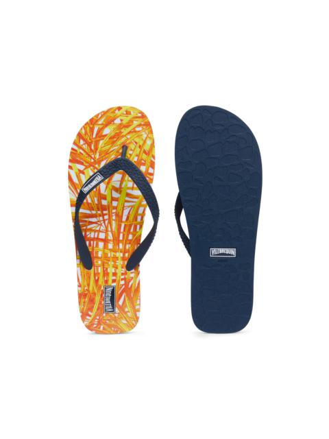 Vilebrequin Men Beach Flip Flops Palm Leaves