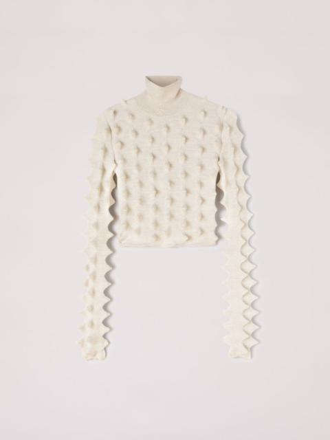 CROPPED SPIKES TURTLENECK