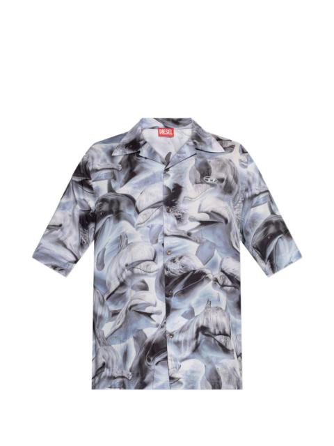 Diesel S-Brack dolphin-print shirt
