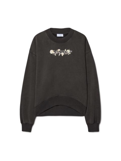 Off-White Black Bookish Rose Sweatshirt