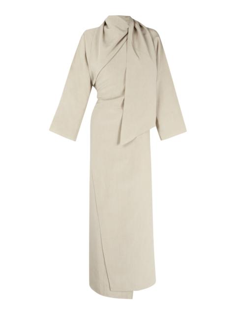 cortana Sofua Linen-Silk Maxi Dress