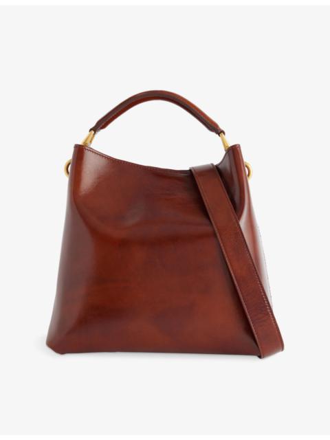 Dries Van Noten Structured Leather Tote Bag