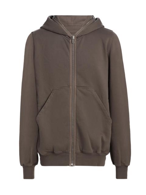 Rick Owens DRKSHDW Men's Felpa Jumbo Gimp Cotton Full-Zip Hoodie - Dust