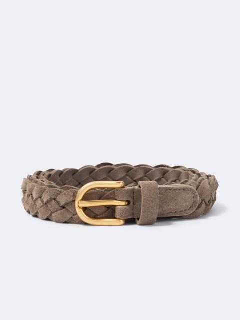 LARDINI Braided suede belt