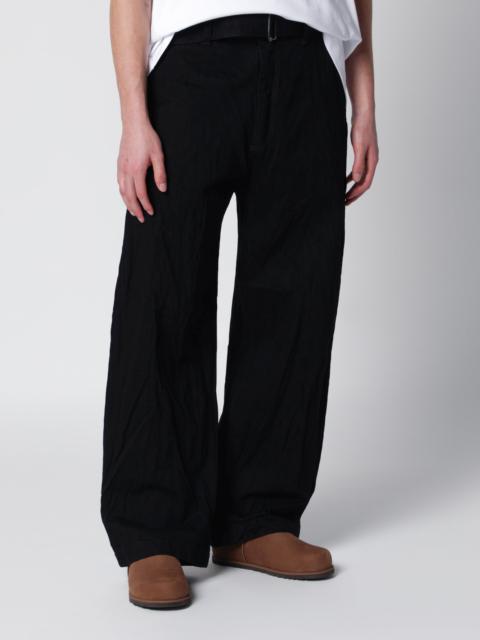 Studio Nicholson Now mid-rise jeans in black cotton denim