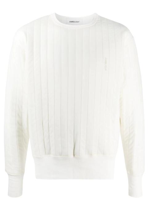 Ambush drop shoulder padded sweatshirt