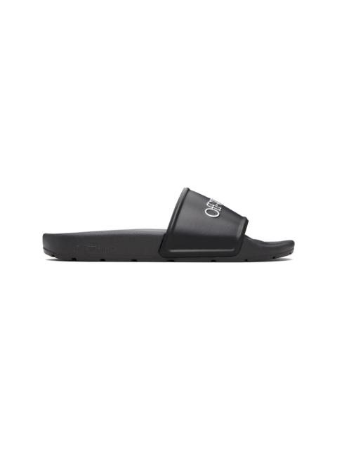 Off-White Black Bookish Slides
