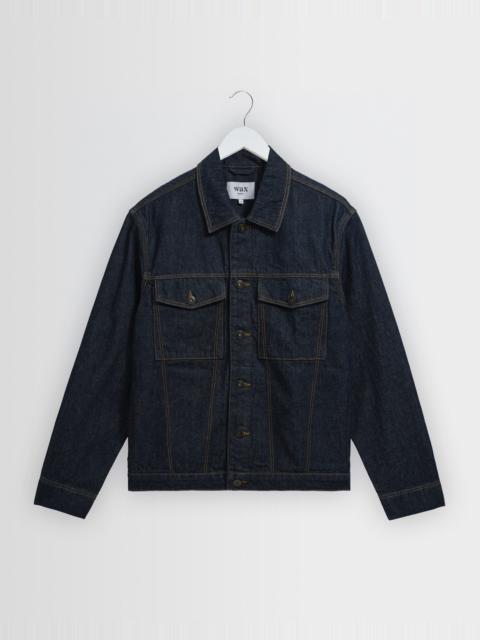 Wax London Rufford - Dark Indigo Rinse Denim Jacket