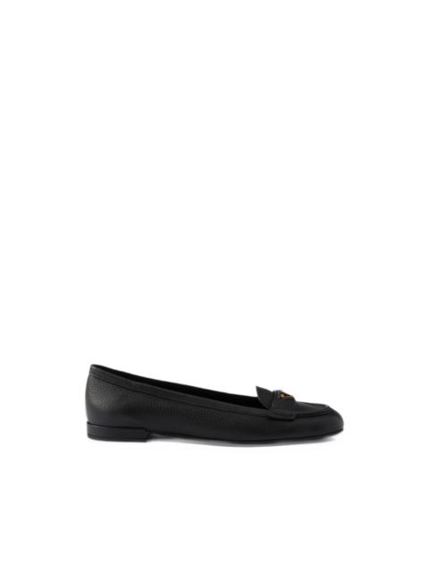 Prada leather loafers