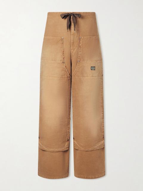 Kapital Wide-Leg Cotton-Canvas Cargo Trousers
