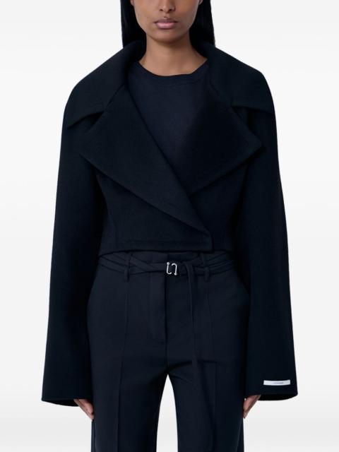 notched-lapel cropped jacket