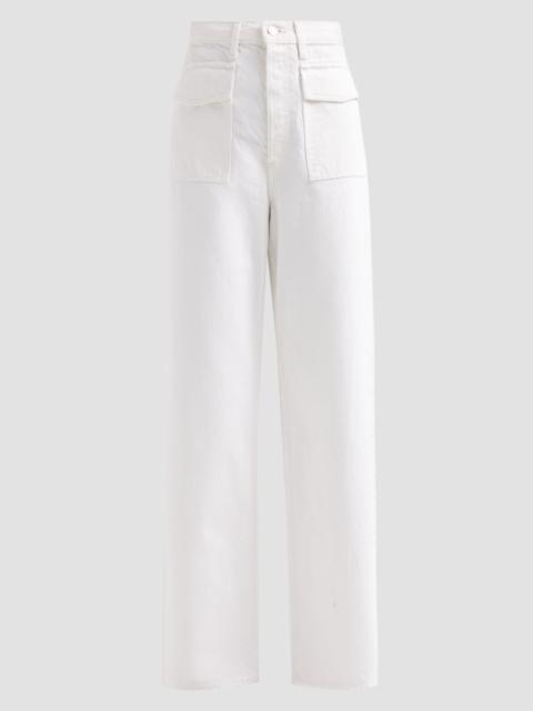 FRAME Women's The Collegiate Flap Pocket Jeans - White