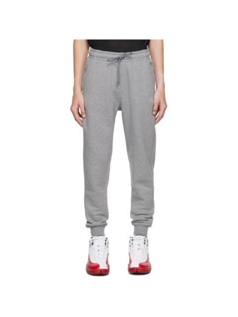 Jordan Gray Embroidered Sweatpants