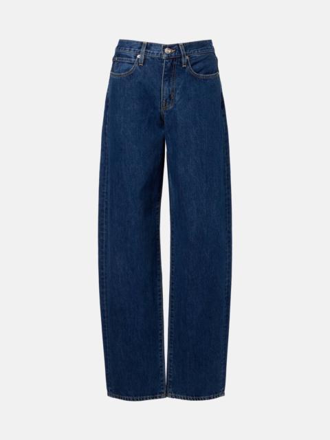 SLVRLAKE Tess Long low-rise barrel-leg jeans