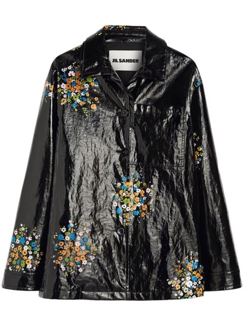 Jil Sander floral-print overshirt