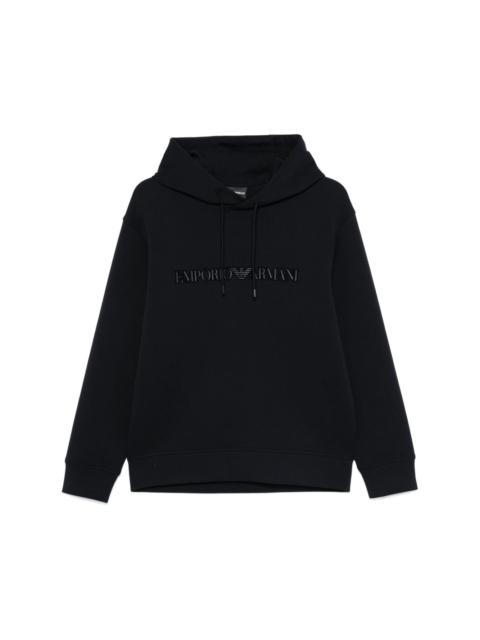 logo-embroidered hoodie