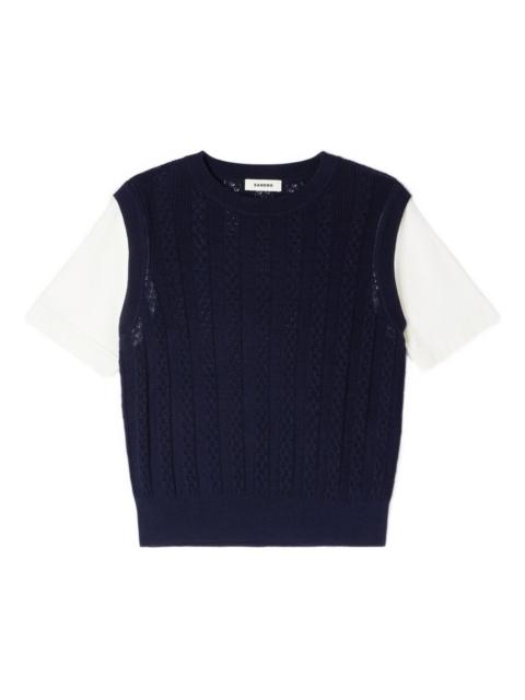 Sandro layered-effect T-shirt