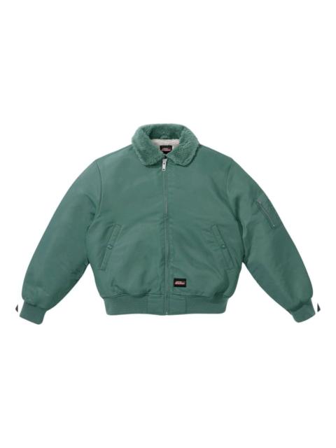 Supreme x Dickies FW23 Week9 Fur Collar Bomber Jacket 'Green' SUP-FW23-161