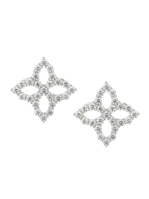 ROBERTO COIN Women's Diamond Princess 18K White Gold & 1.02 TCW Diamond Stud Earrings - White Gold