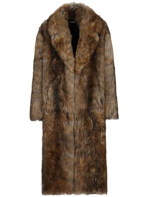 Dolce & Gabbana shearling long coat