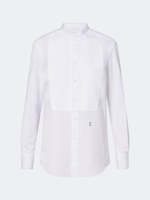 FENDI Piqué-trimmed cotton poplin shirt