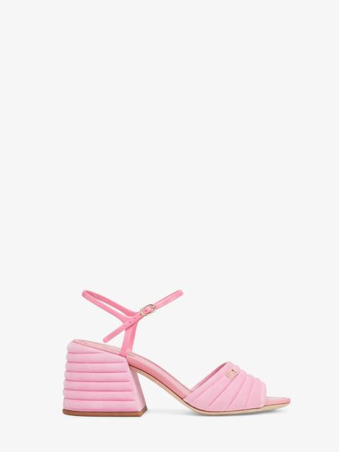 FENDI Pink suede Promenades