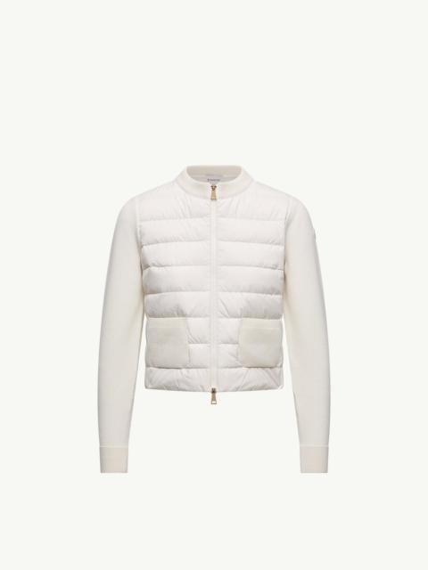 Moncler Wool Padded Zip-Up Cardigan