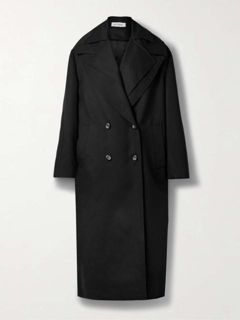 RÓHE Double-breasted layered wool-twill coat