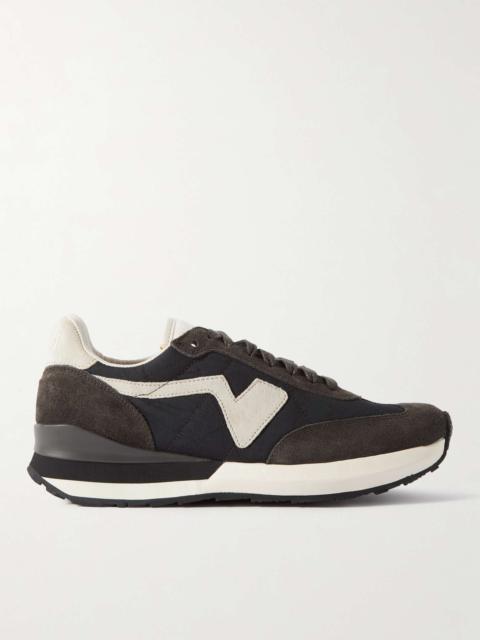 FKT Runner Suede and Leather-Trimmed Nylon-Blend Sneakers