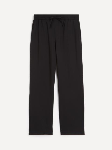 AMI Paris Black Wool Elasticated Waist Trousers