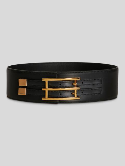 LEATHER BELT WITH ETRO BUCKLE