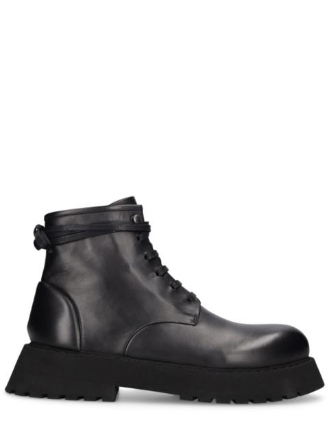 Micarro leather lace-up boots