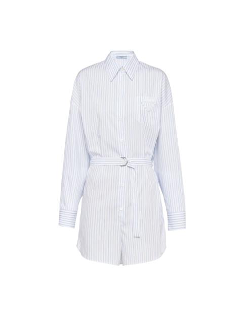 Prada Printed cotton twill jumpsuit