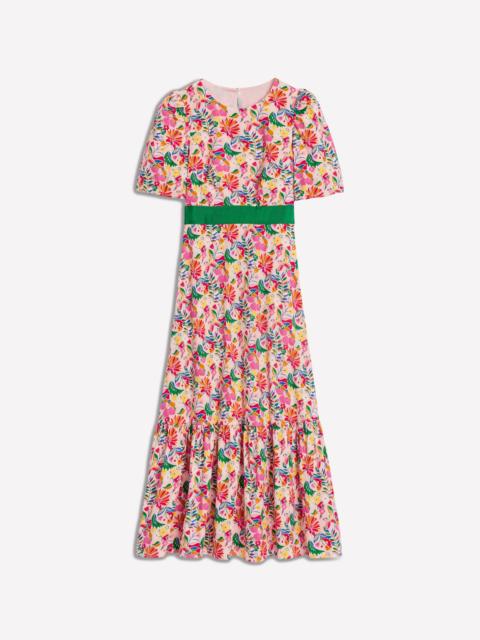 BODEN Grosgrain Waist Dress-Multi, Wildflower Trail