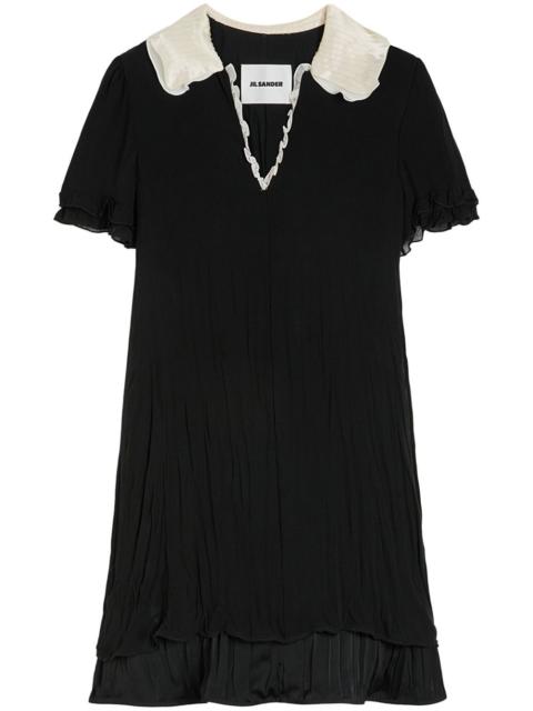 Jil Sander ruffle-trim mini dress