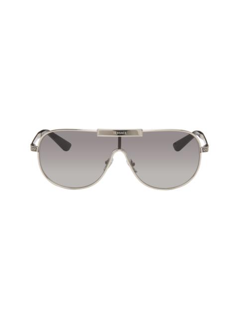 VERSACE Silver Greca Sunglasses