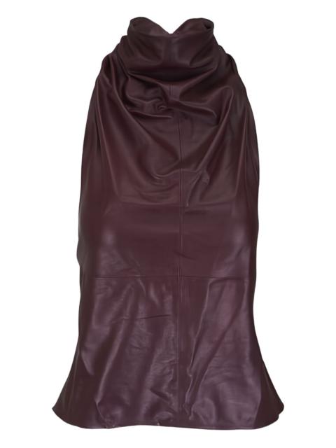 TWP Friday Night leather top