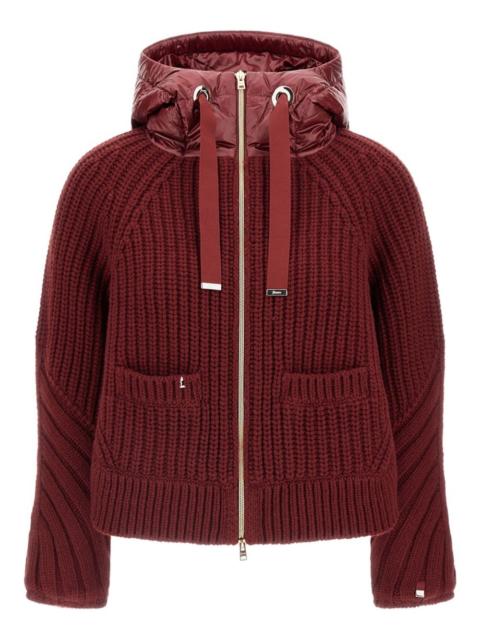 Herno hooded ribbed jacket