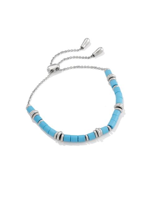 KENDRA SCOTT Bree Silver Beaded Delicate Chain Bracelet