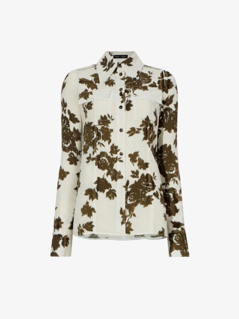 Proenza Schouler Floral Garment Printed Shirt