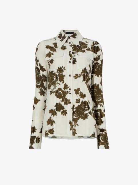 Floral Garment Printed Shirt