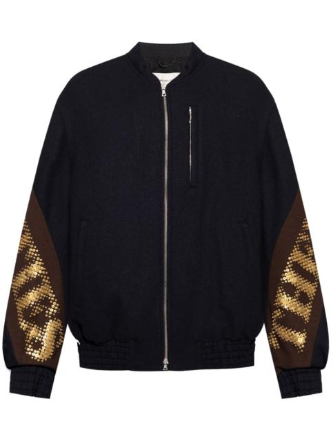 Wool bomber jacket