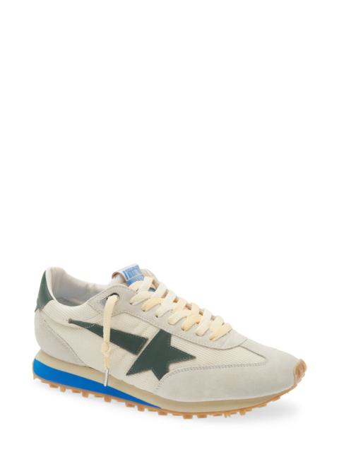 Golden Goose Golden Goose Running Marathon Sneaker in Beige/grey/green