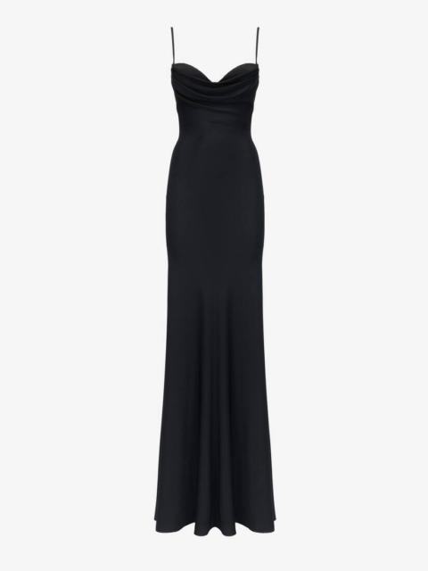 Alexander McQueen Women's Sweetheart Neckline Evening Dress in Black