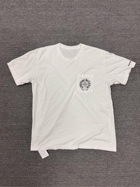 Chrome Hearts Chrome Hearts White Horseshoe Cross Print Short Sleeve Top