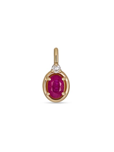 STONE AND STRAND Ruby Bonbon Diamond Charm