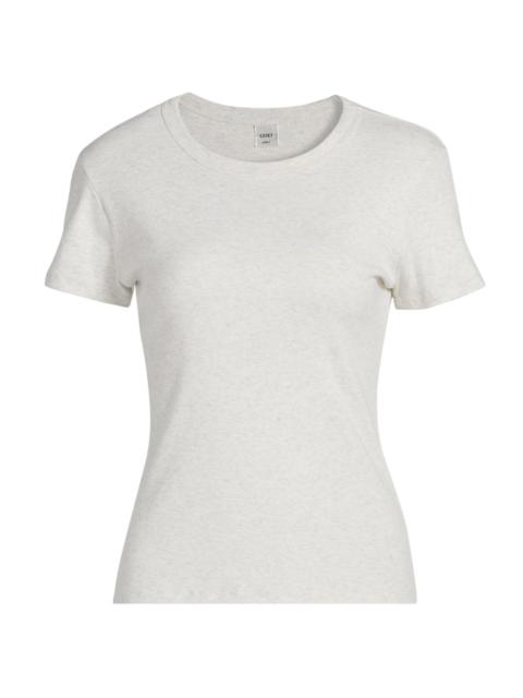 LESET Women's Nando Slim Fit Cotton T-Shirt - White