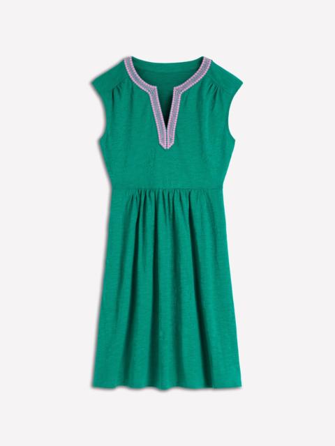 BODEN May Jersey Short Dress-Deep Teal