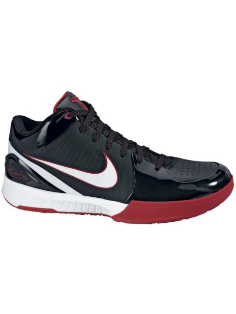 Nike Kobe 4 Black White Varsity Red