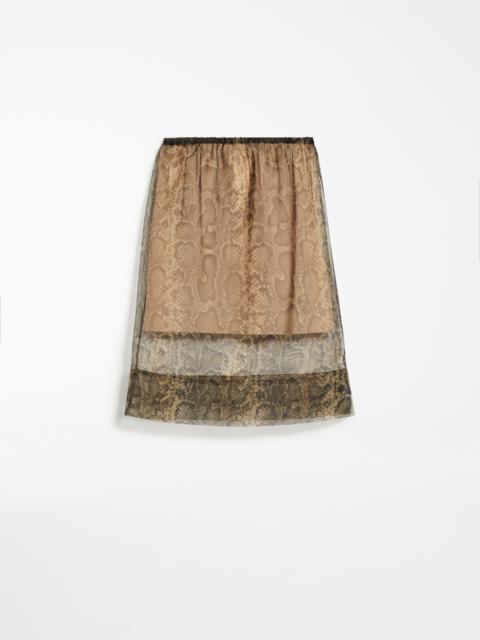 Max Mara Straight python-print skirt